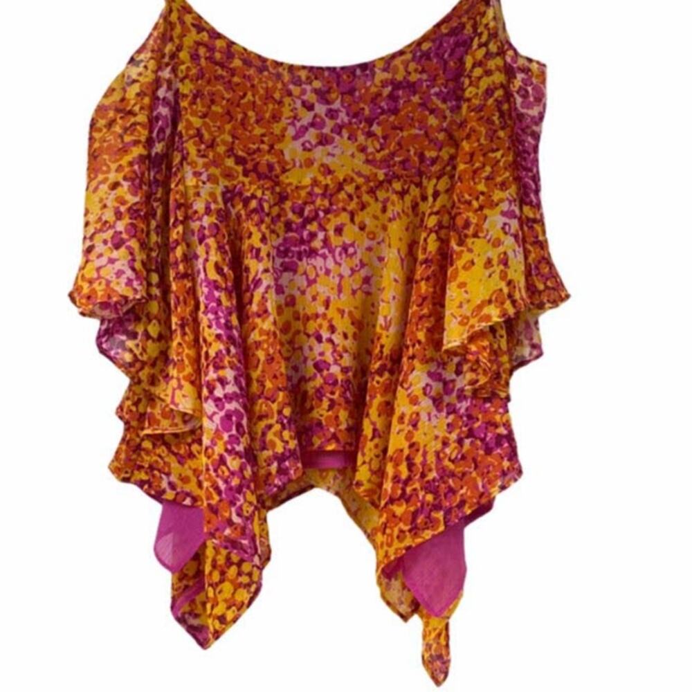 Platinum Design Collection Layered Cold Shoulder Asymmetrical Swing Top Size 18 - Picture 5 of 12